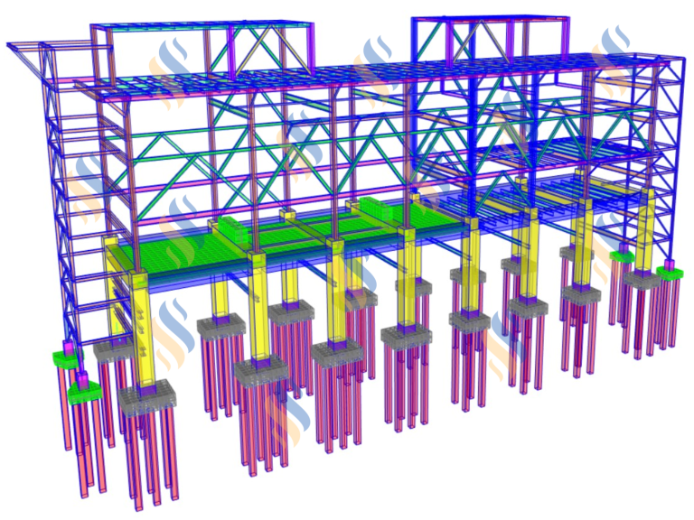 structural design of piperack in oil and gas industry designed by Nikan Energy
